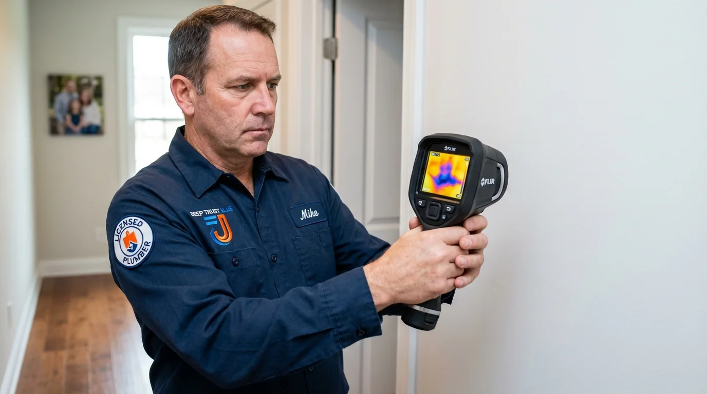 Thermal imaging leak detection by Johns Plumbing LLC in Machesney Park